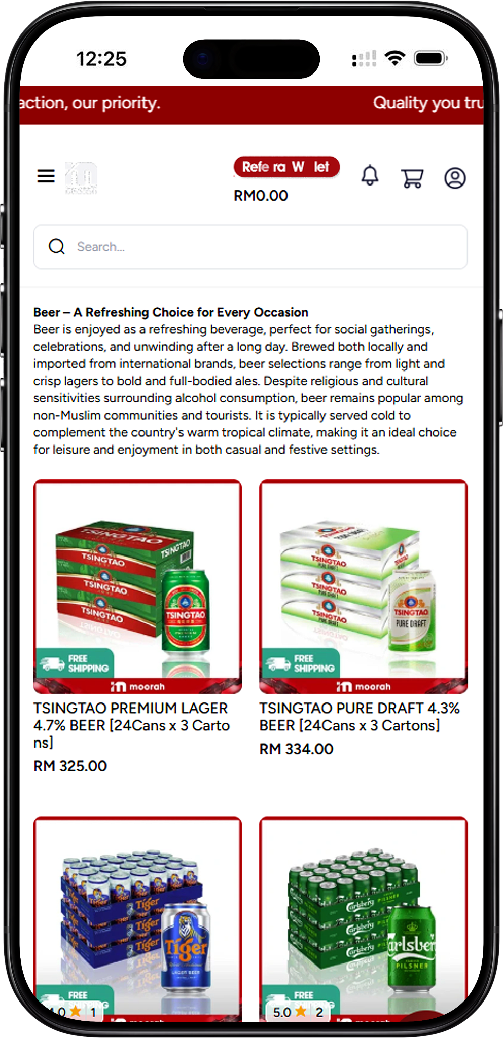 Moorah Beer Product Collection