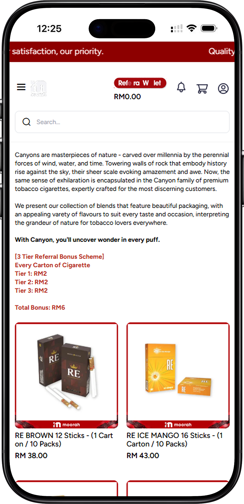 Moorah Cigarette Collection
