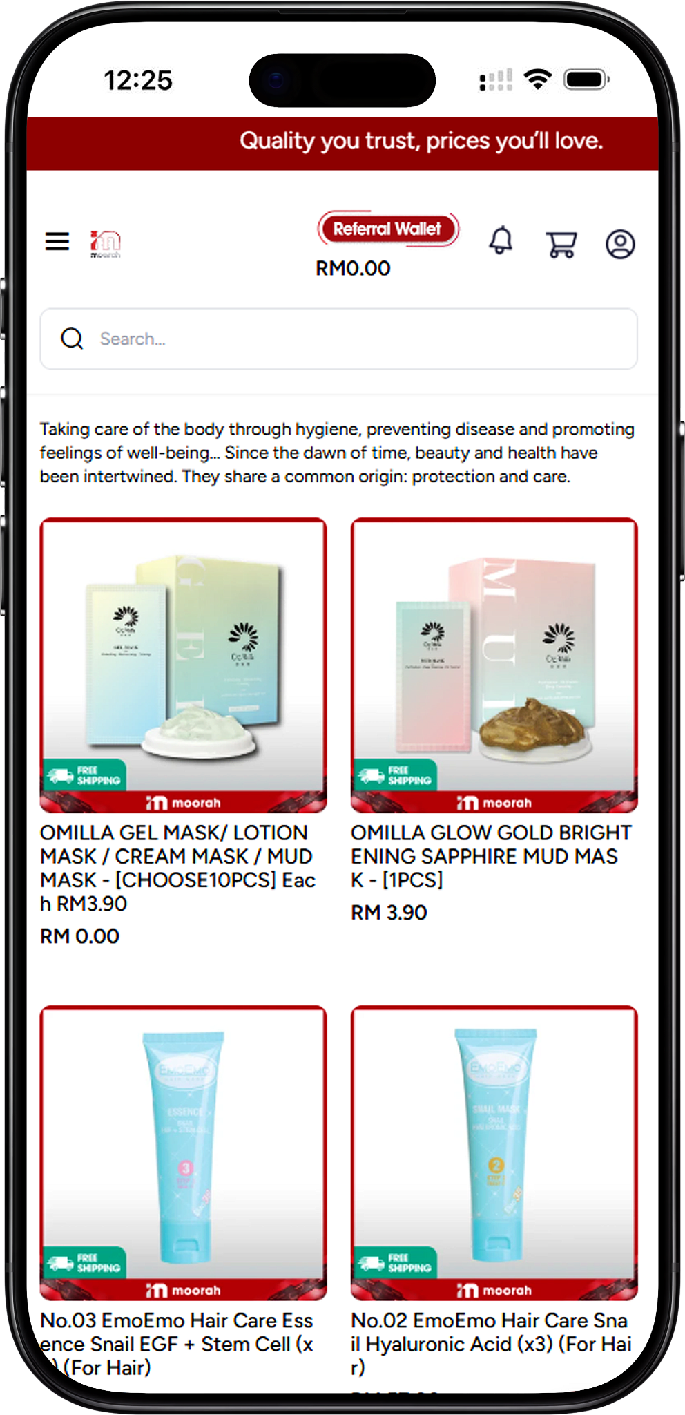 Moorah Health and Beauty Collection