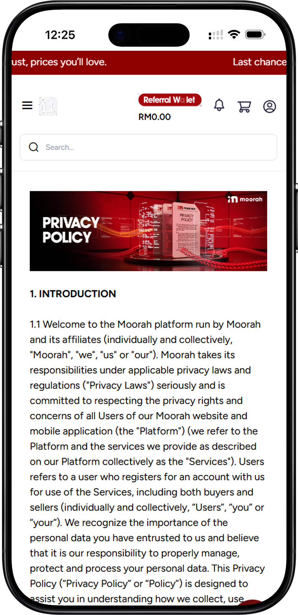 Moorah Privacy Policy Overview